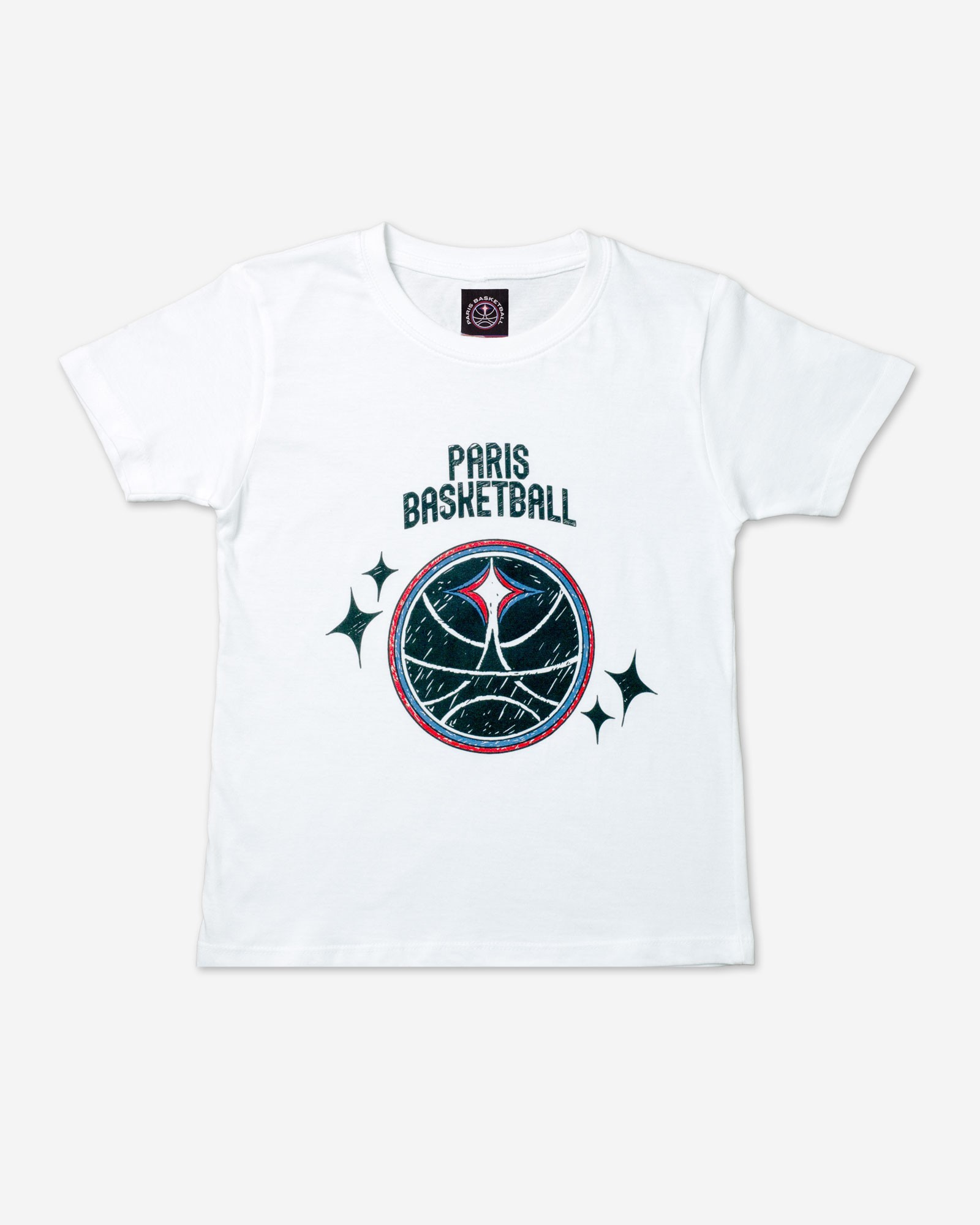 Kids T-shirt Paris Basketball - White