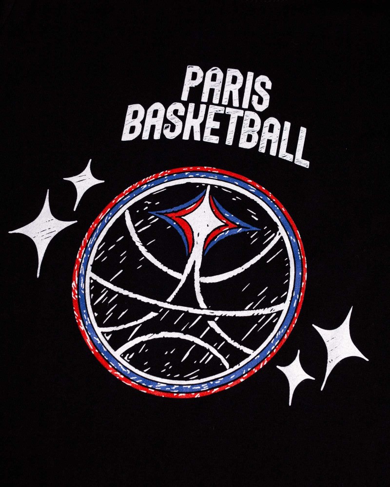 T-Shirt Enfant Paris Basketball - Noir