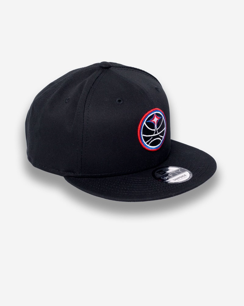 New Era Paris Basketball 9Fifty Logo Black Cap