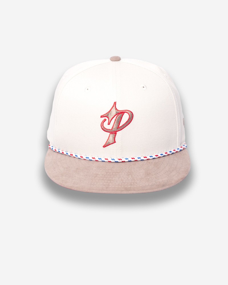 New Era Paris Basketball 59Fifty Beige Cap