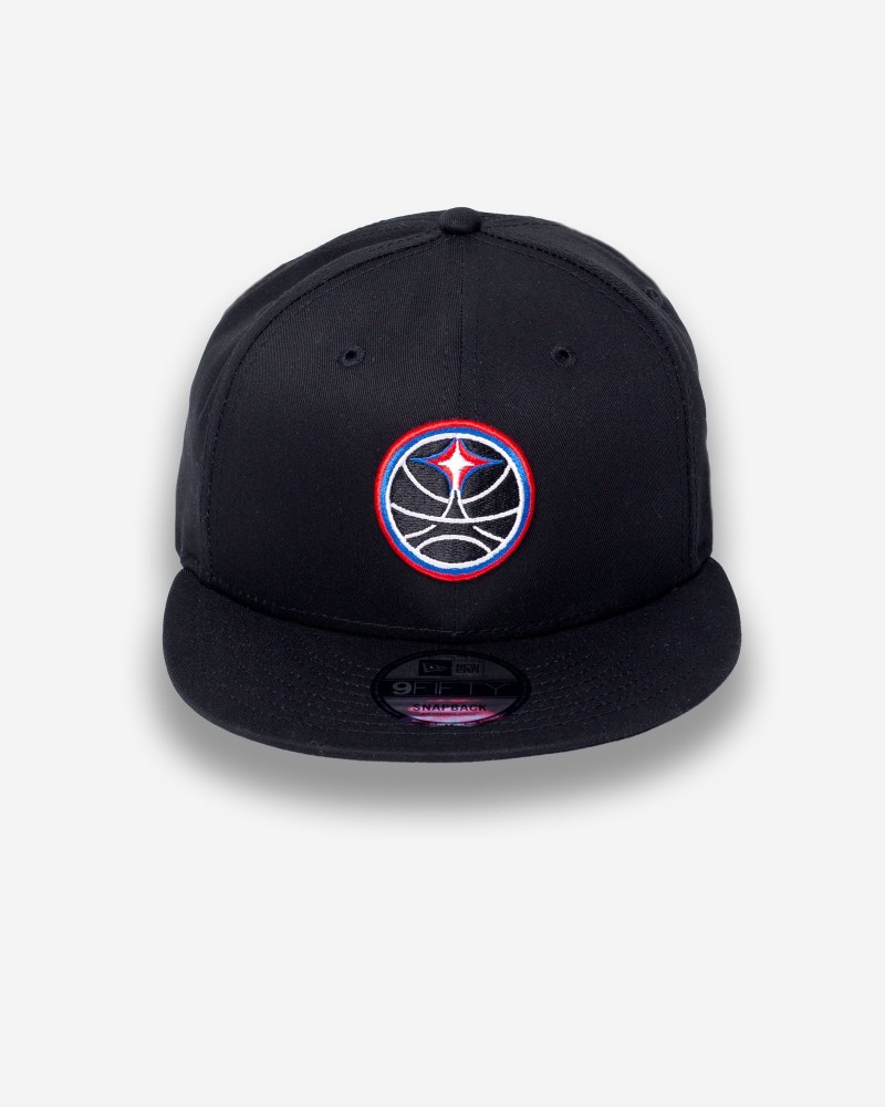 New Era Paris Basketball 9Fifty Logo Black Cap