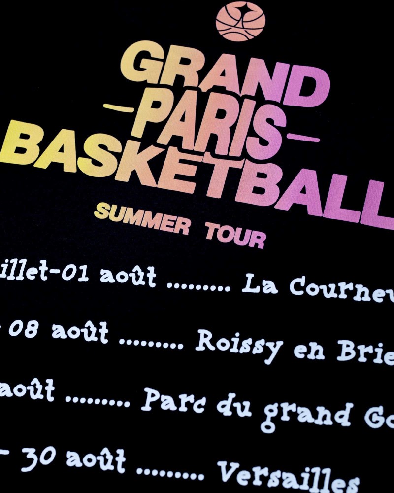 Black t-shirt Summer Tour 26 - Paris Basketball