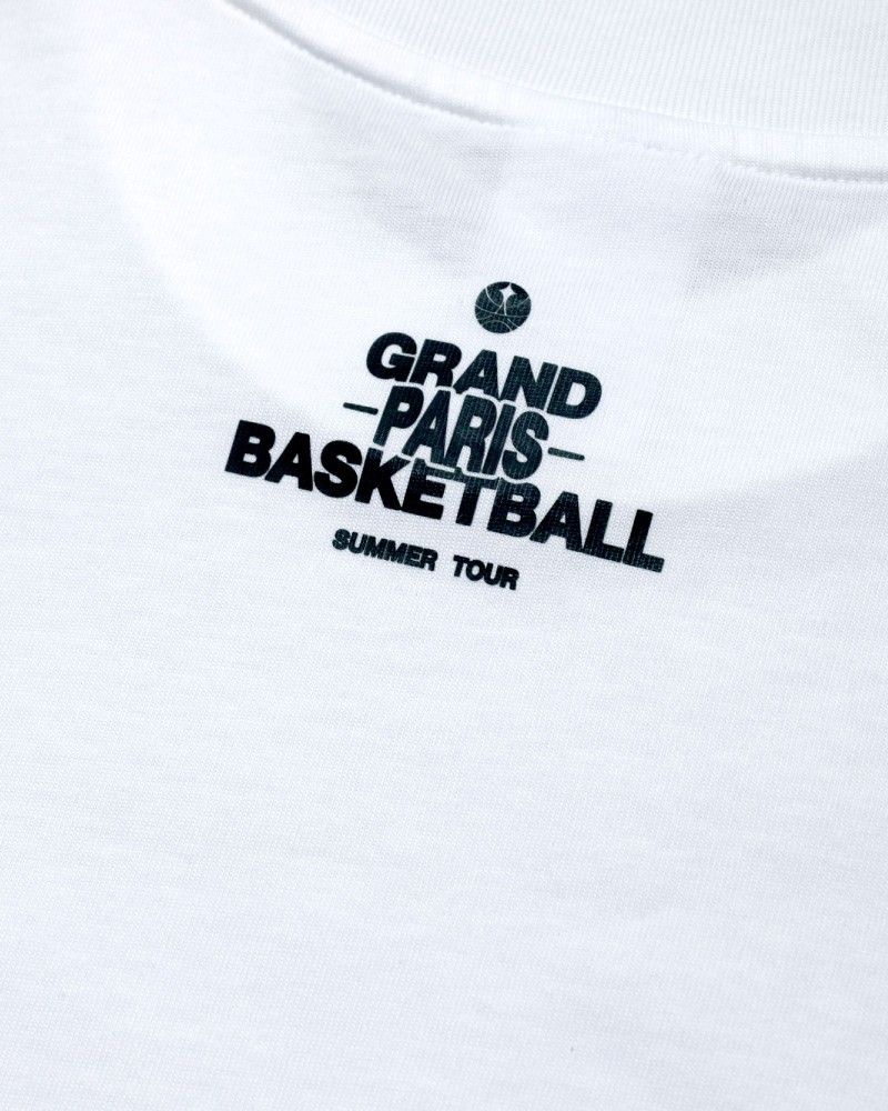 T-shirt blanc Summer Tour 26 - Paris Basketball