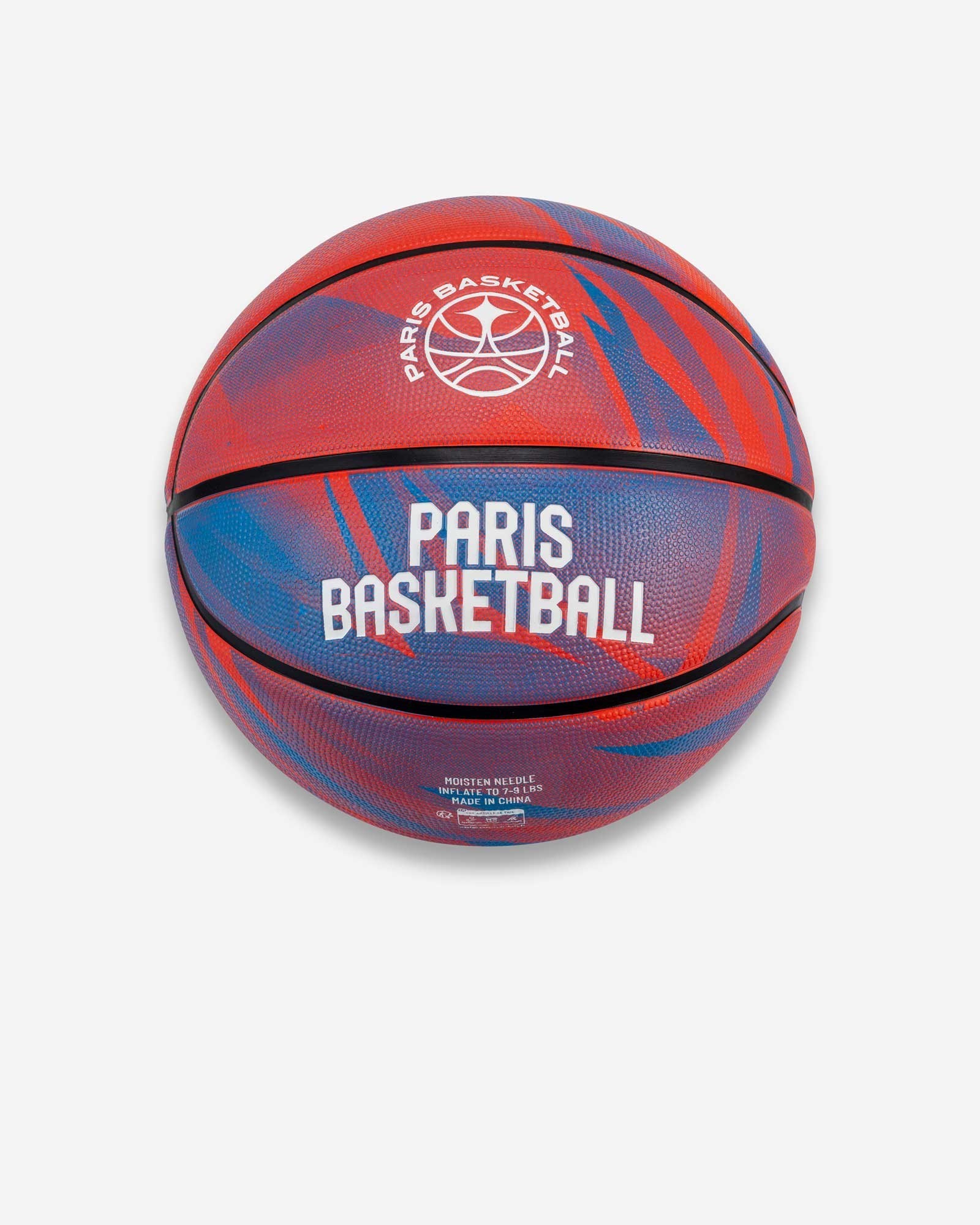 Paris Basketball Blue and Red Graphic Ball Size 7