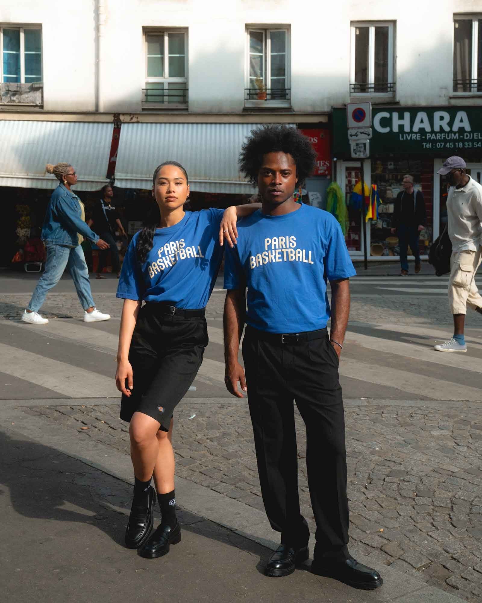 T-shirt Paris Basketball Bleu