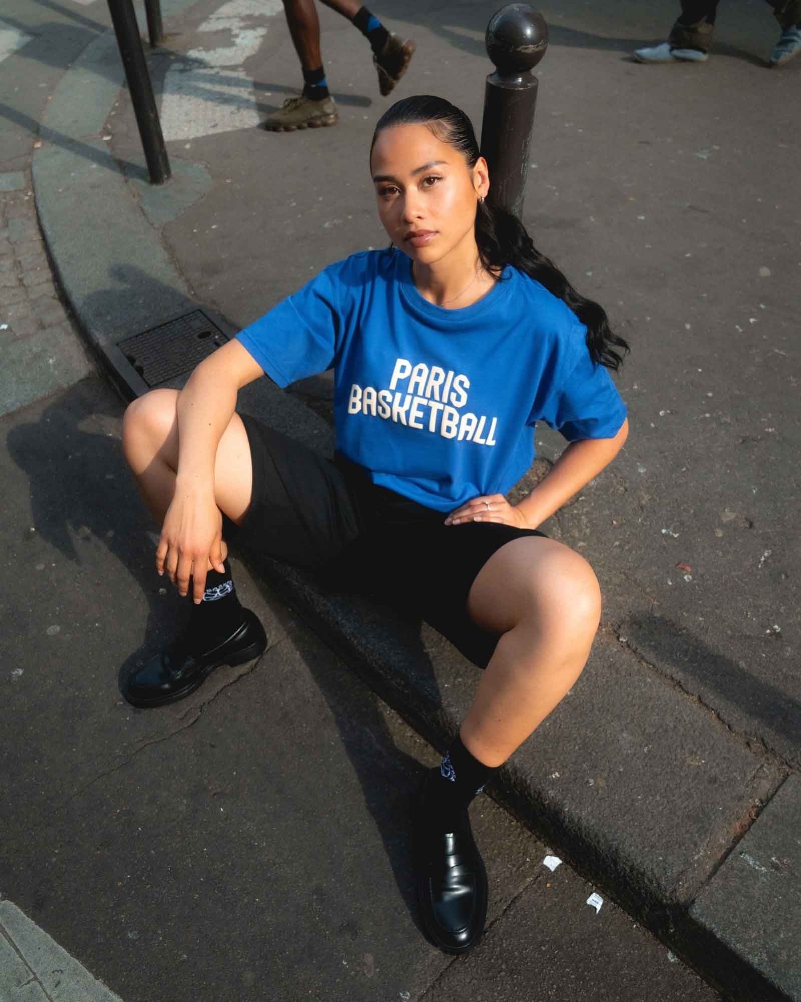 T-shirt Paris Basketball Bleu