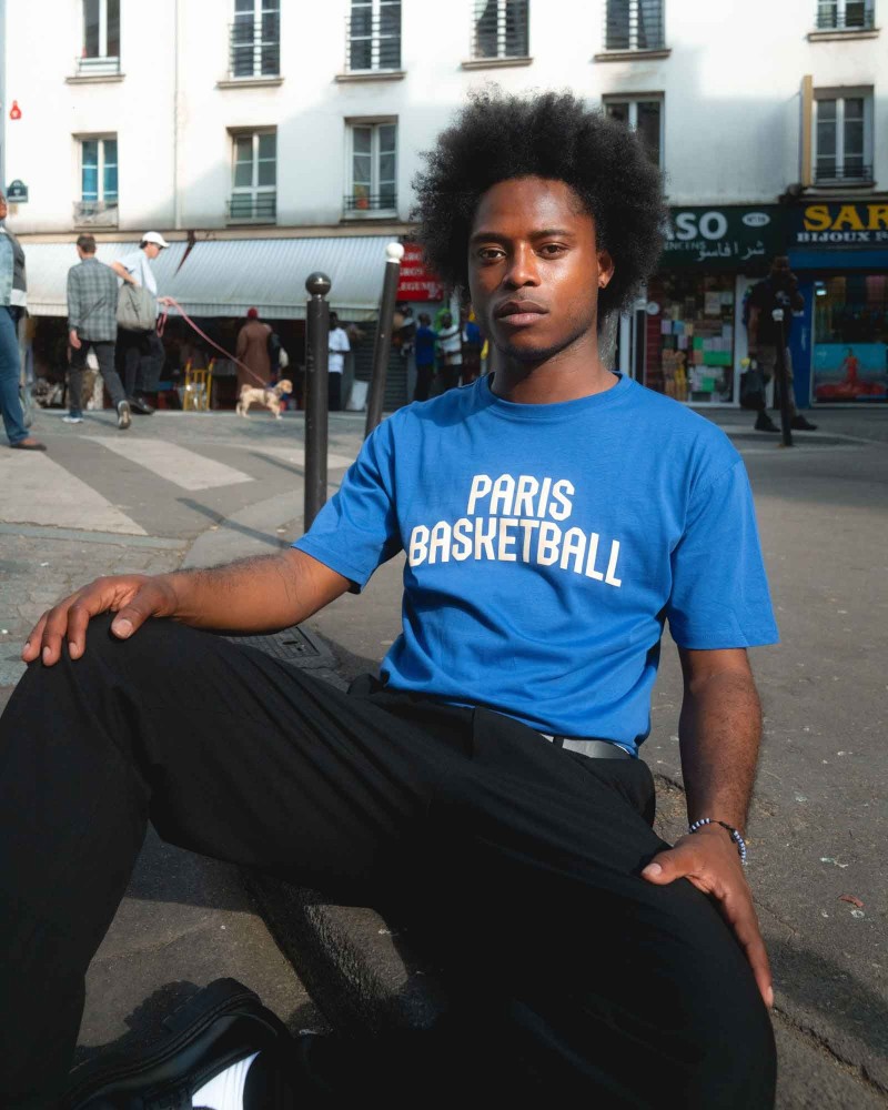 T-shirt Paris Basketball Bleu