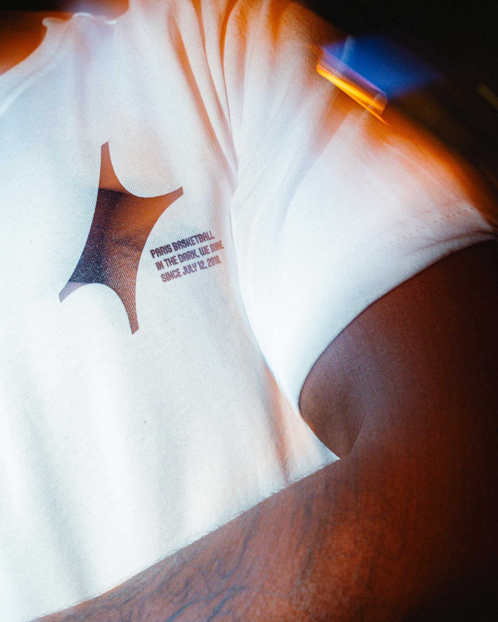 T-Shirt Paris Basketball Oversize Blanc