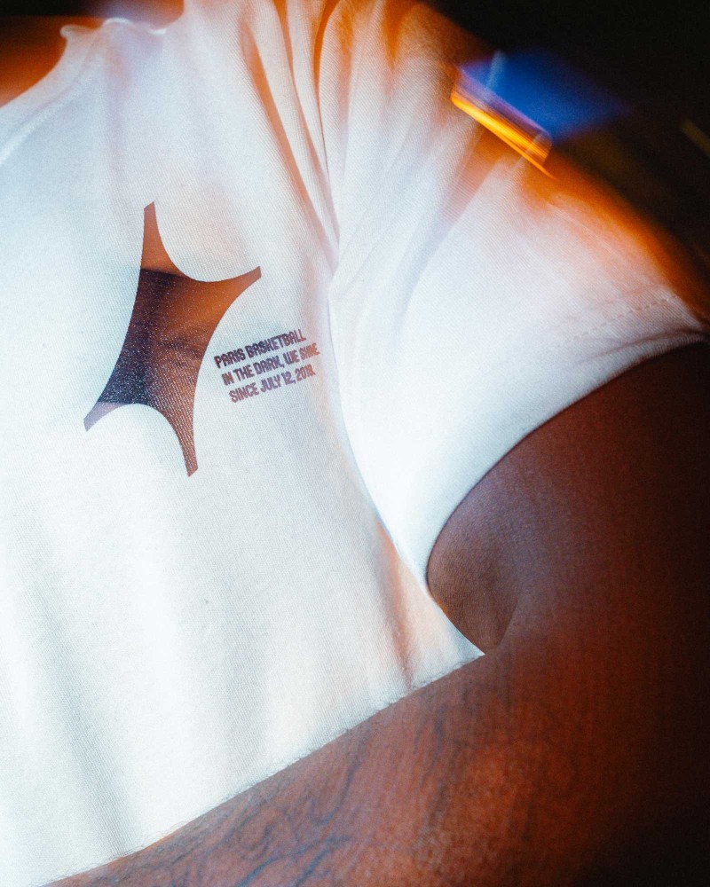 T-Shirt Paris Basketball Oversize Blanc