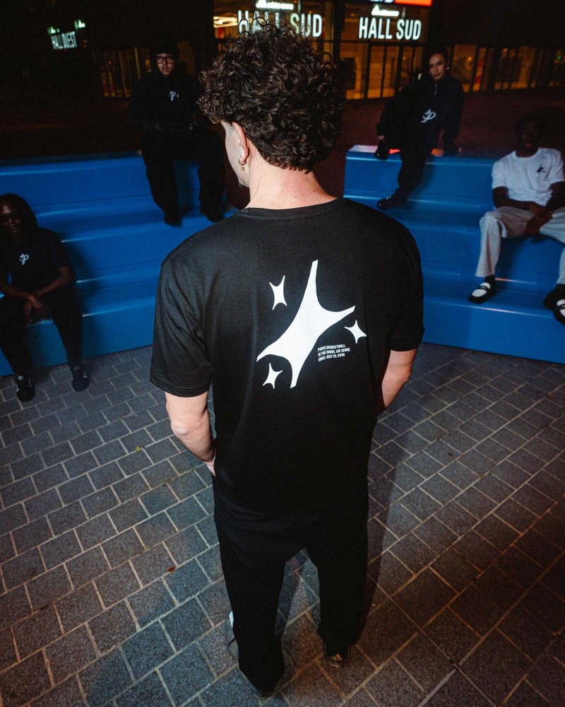 T-Shirt Paris Basketball Oversize Noir