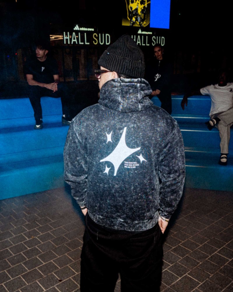 Paris Basketball Stone Wash Hoodie