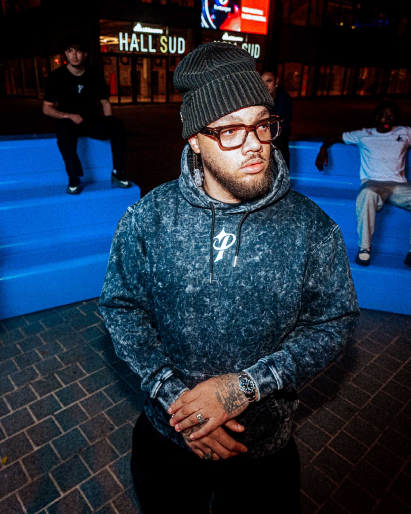 Hoodie Stone Wash Paris Basketball