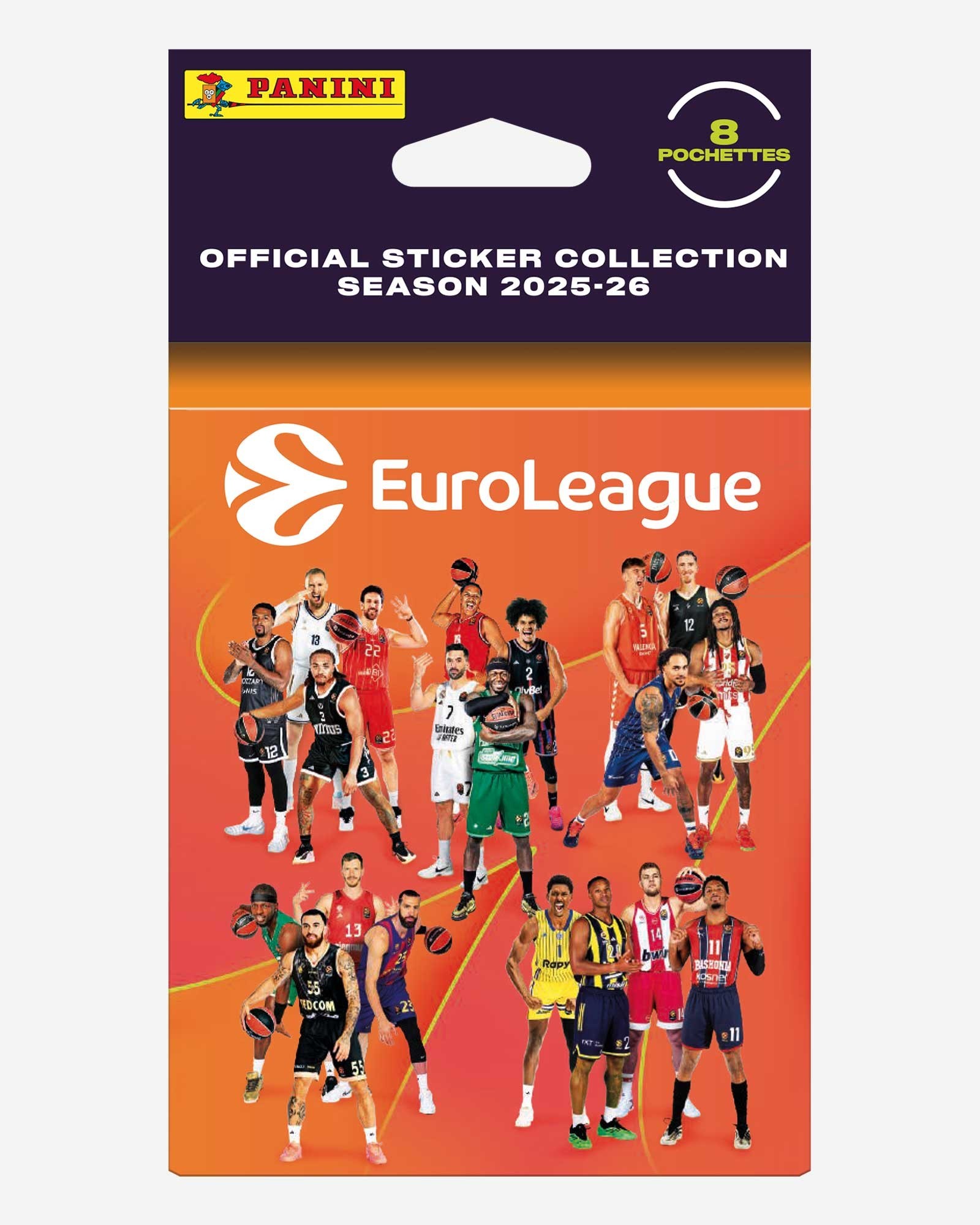 Blister of 8 packs - Panini Turkish Airlines EuroLeague 2025/26