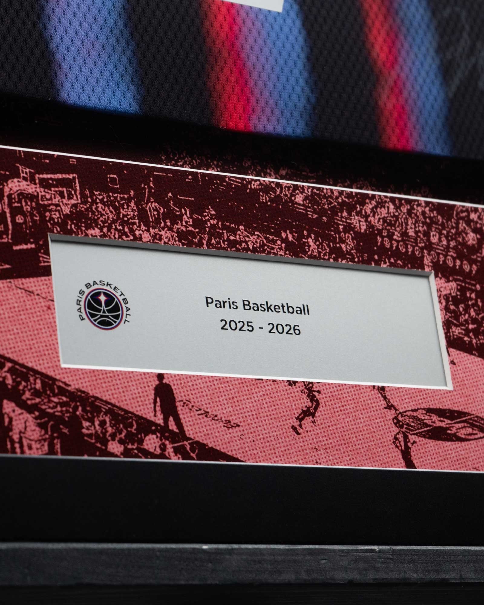 Paris Basketball Signed 25/26 Official Jersey Frame