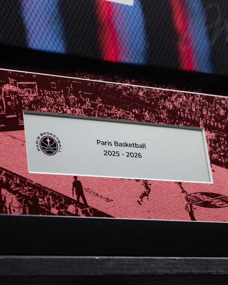 Paris Basketball Signed 25/26 Official Jersey Frame